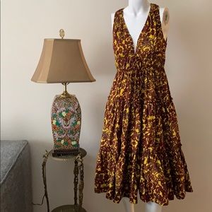 Effortless tiered stretchy dress Sz Medium-Large